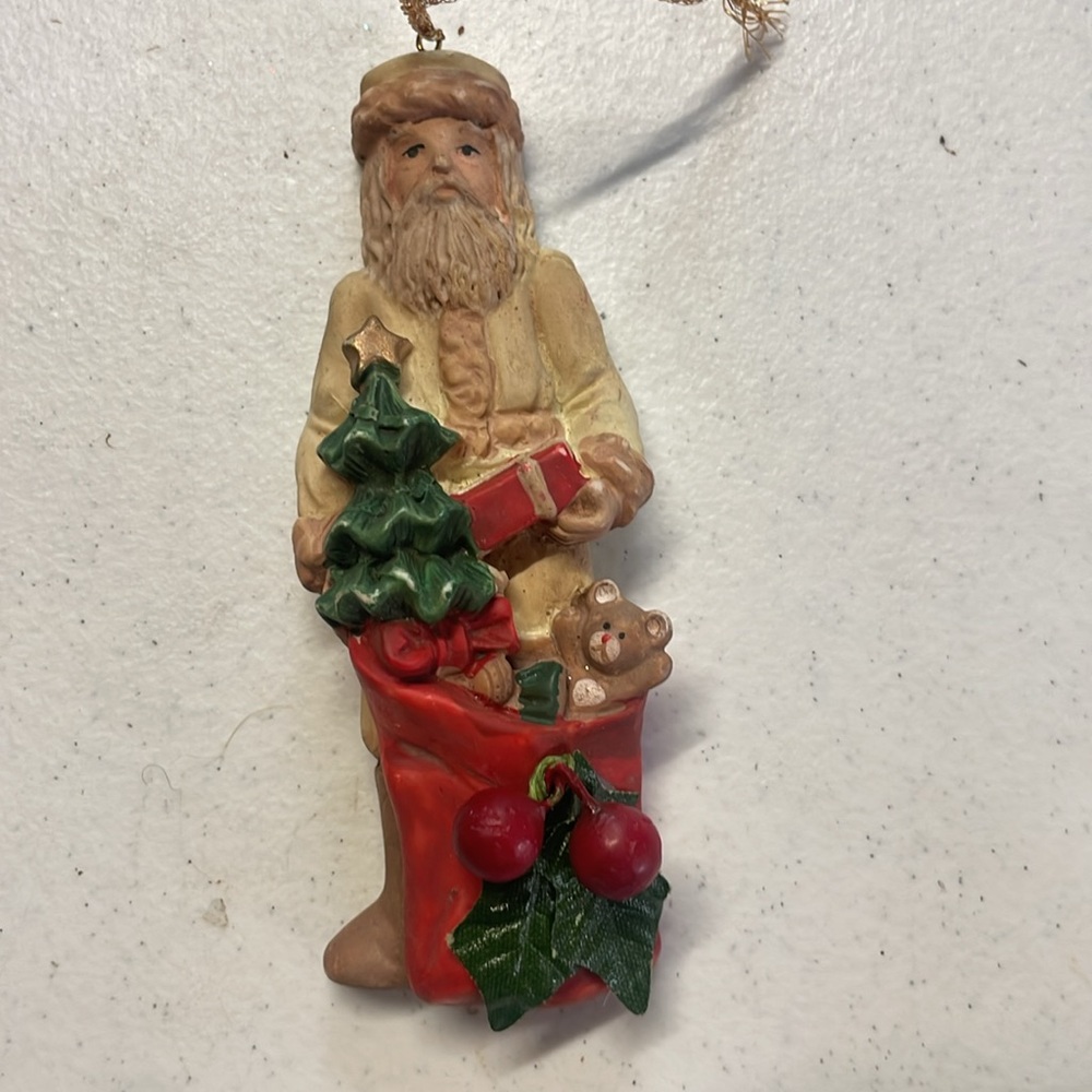 Vintage Santa Ornament